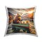 Bear & Friends on Boat Decorative Printed Throw Pillow Design by Alina Georgescu, 18 x 7 x 18